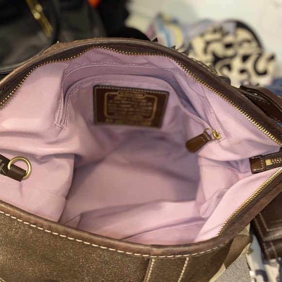 3-piece’s !!! Authentic Coach purse, Authentic Genuine leather wallet & wristlet - Picture 3 of 16